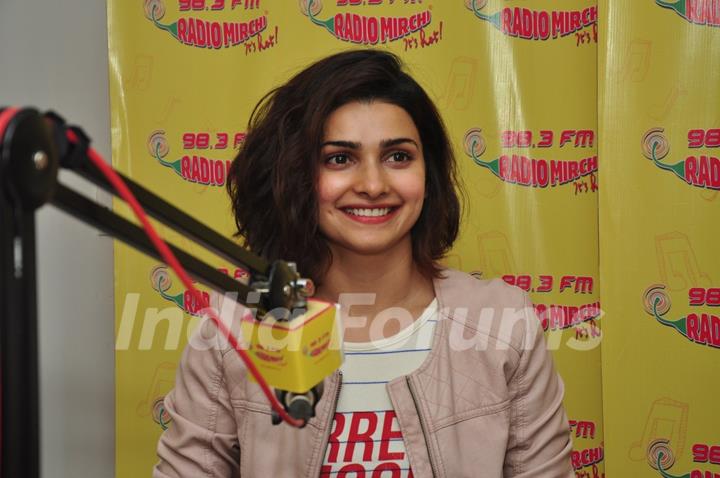 Pretty Prachi Desai goes live at Radio Mirchi for Promotions of 'Azhar'