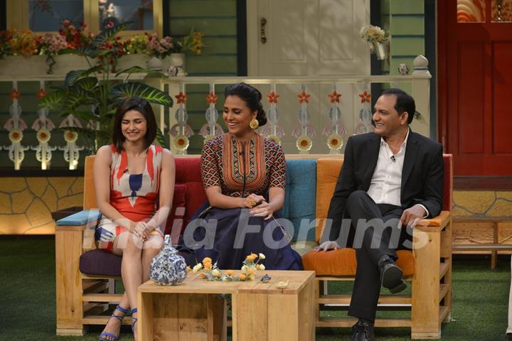 Prachi Desai, Lara Dutta and Azharuddin at Promotions of 'Azhar' on 'The Kapil Sharma Show'