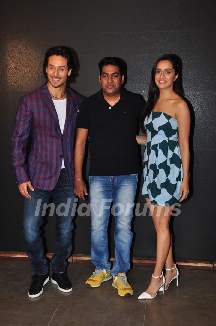 Tiger Shroff, Sabbir Khan and Shraddha Kapoor at Song Launch of 'Baaghi'