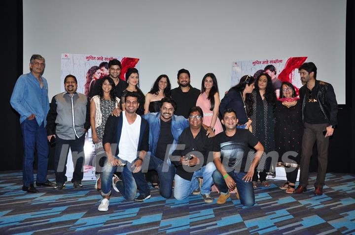 Anjana Sukhani and Sai Tamhankar, Sonalee Kulkarni, Swapnil Joshi at Launch of the film 'Lal Ishq'