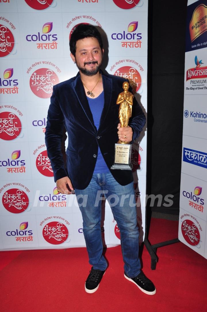 Swapnil Joshi at Color's Marathi Awards