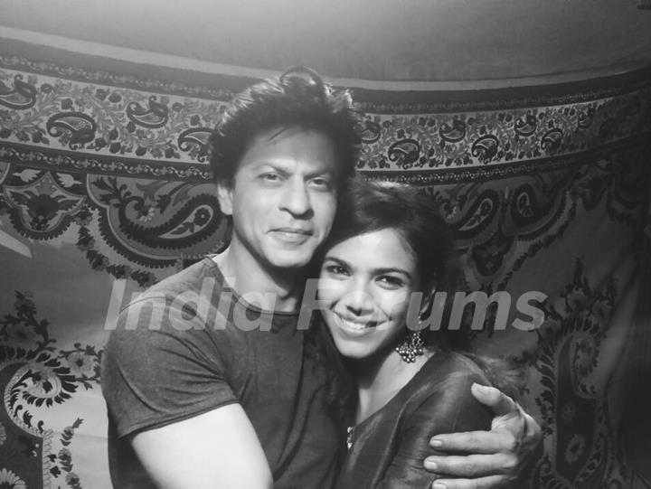 Shriya Pilgaonkar with Shah Rukh Khan