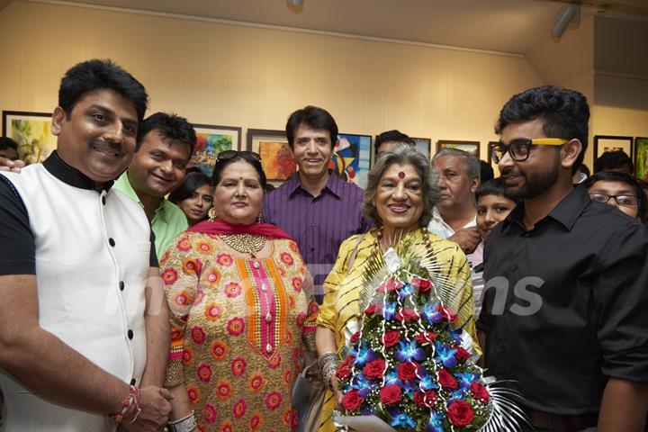 Sailesh Lodha & Sooraj Thapar at Inauguration of Art Exhibition