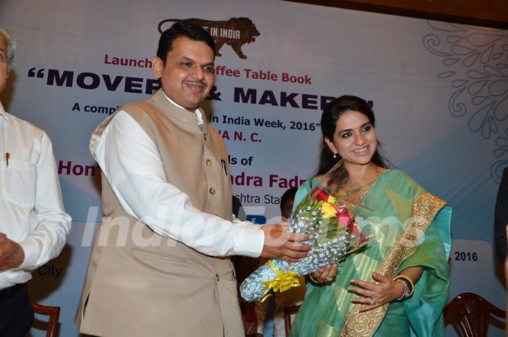 Devendra Fadnavis at Launch of  Shaina NC's 'Book & Makers'