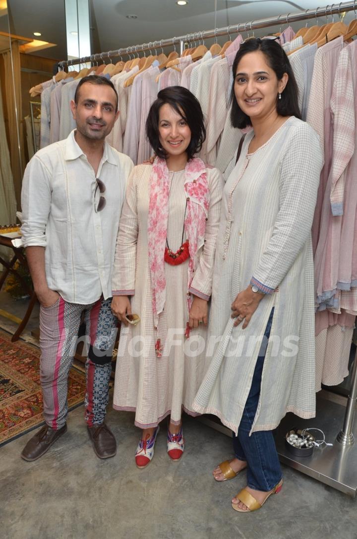 Mayank Anand and Shraddha Nigam at Abu Jani Sandeep Khosla's Fantastique store launch