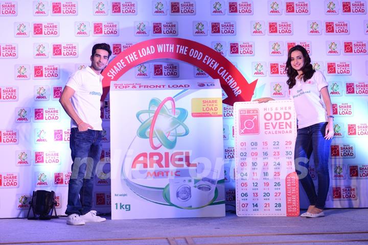 Sanaya Irani and Mohit Sehgal at Promotions of 'Ariel'