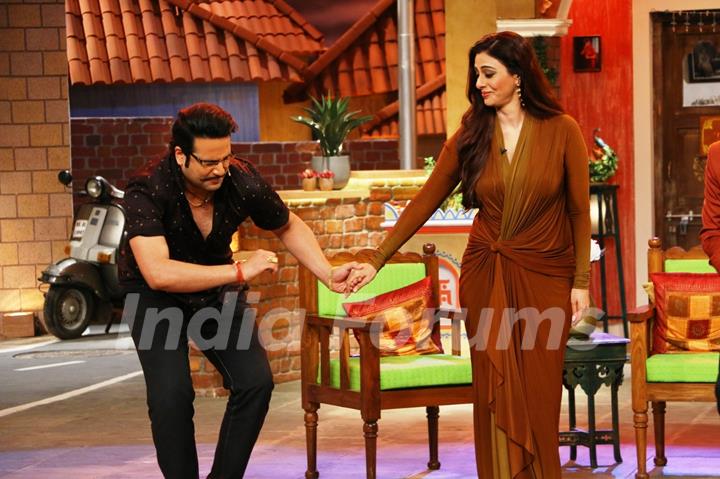 Krushna Abhishek and Tabu have a blast on the sets of 'Comedy Nights Live'
