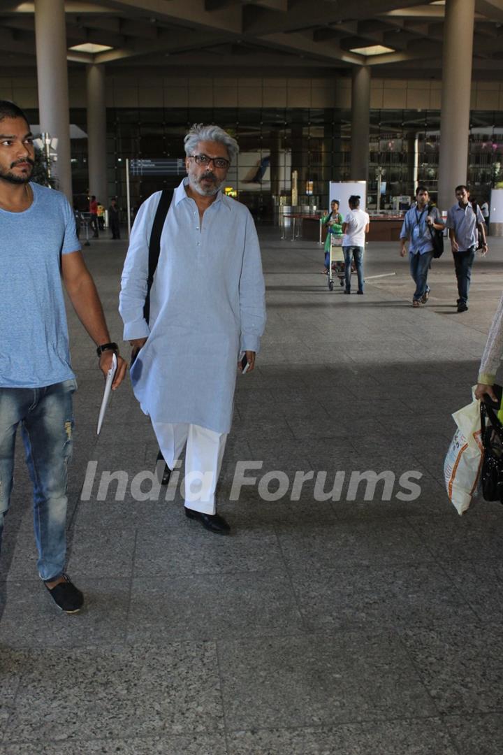 Sanjay Leela Bhansali Snapped at Airport