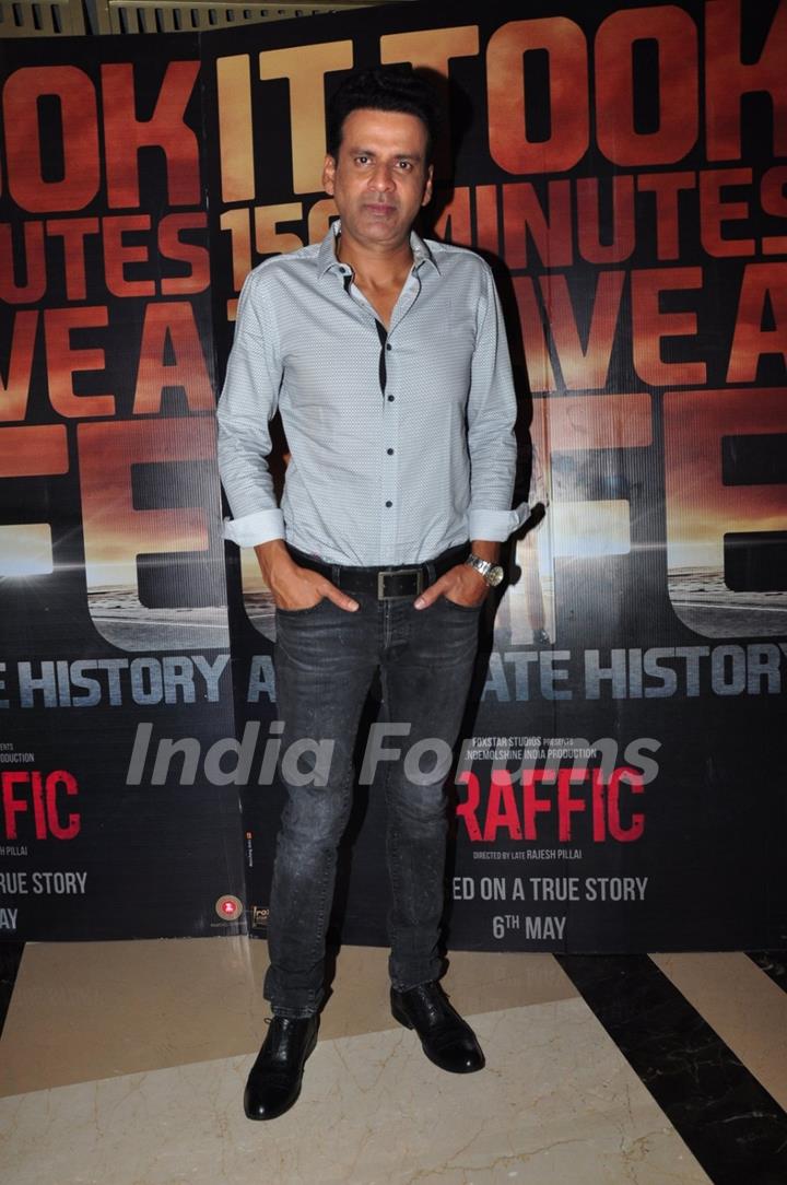 Manoj Bajpayee at Special Screening Of 'Traffic'