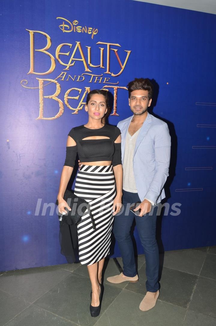 Anusha Dandekar and Karan Kundra at Special Screening of Disney's 'Beauty and the Beast'