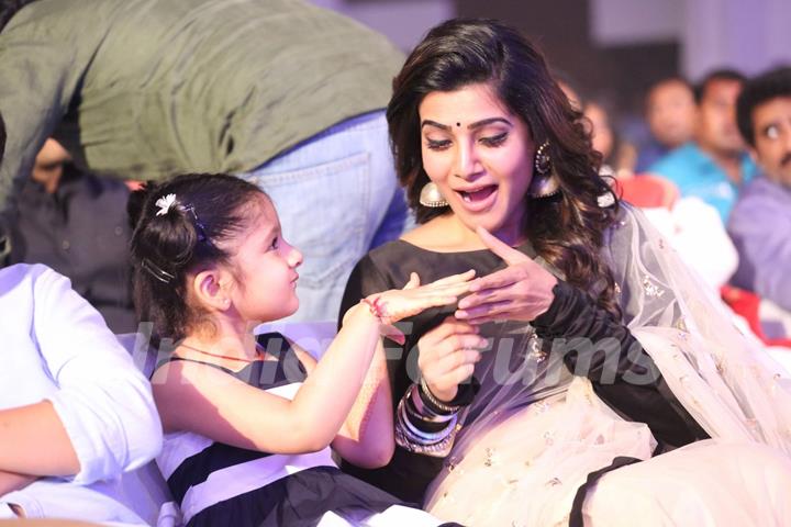 Samantha Ruth has a fun time at Trailer Launch of the film 'Brahmotsavam'