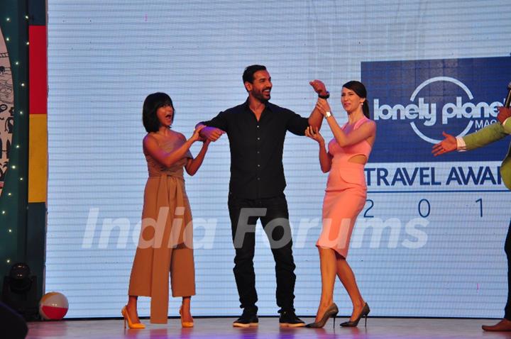 John Abraham and Claudia Ciesla at Lonely Planet Awards