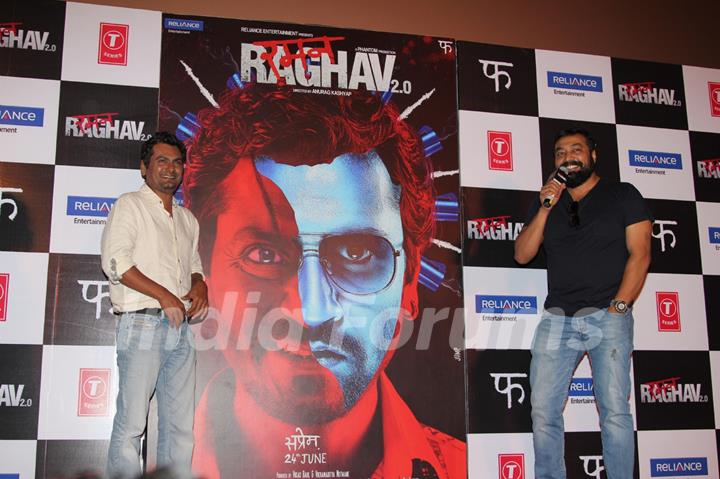 Nawazuddin Siddiqui and Anurag Kashyap at Trailer Launch of the film 'Raman Raghav 2.0'