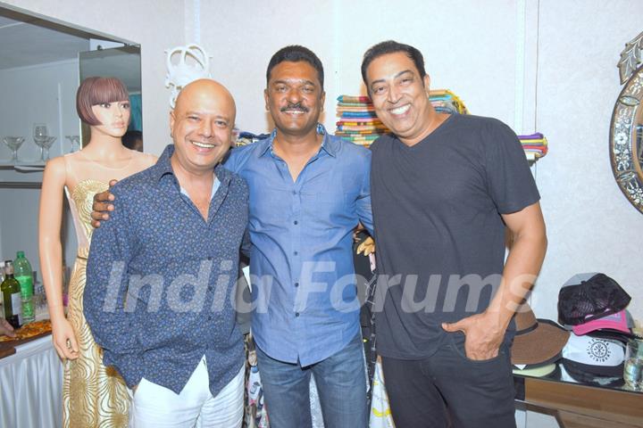 Naved Jaffery with PRatap Sarnaik & Vindoo Dara Singh at Launch of a New Store “Kama Couture'