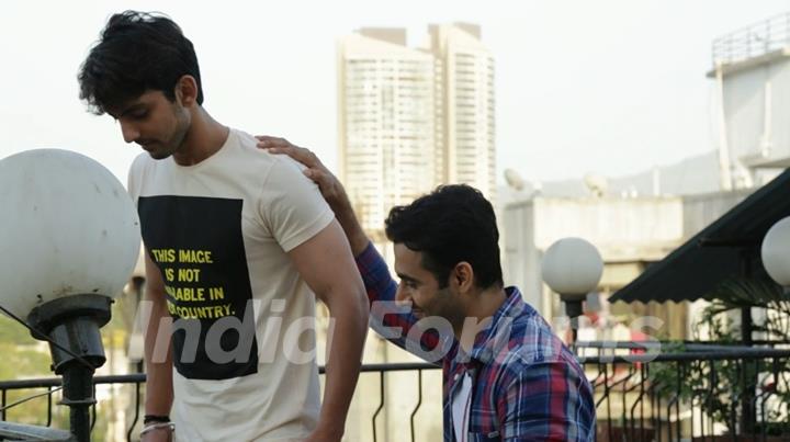 Himansh Kohli with Freddy Daruwala