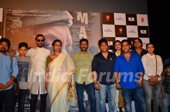 Irrfan Khan and Nishikant Kamat at Trailer Launch of the film 'Madari'