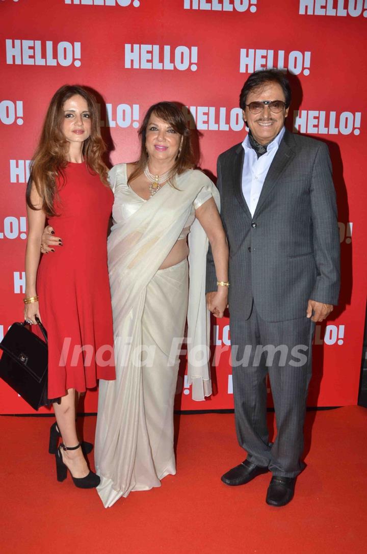 Sanjay Khan with Sussane Khan, Zeenat Aman at Launch of Book Iconic Jewels of India