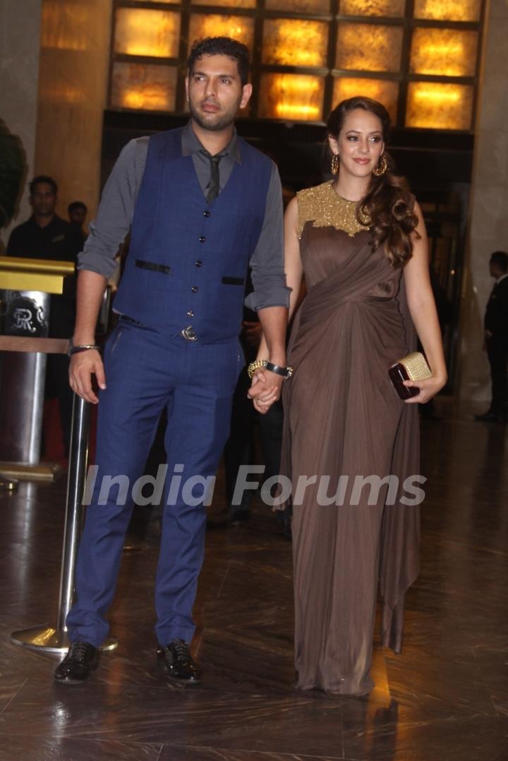 Yuvraj Singh Grace the Wedding Reception of Preity Zinta & Gene Goodenough