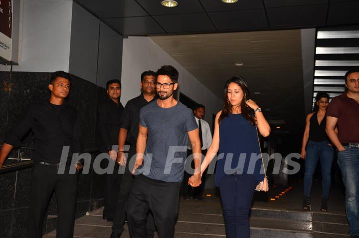 Shahid Kapoor and Mira Rajput Snapped Post Dinner Party