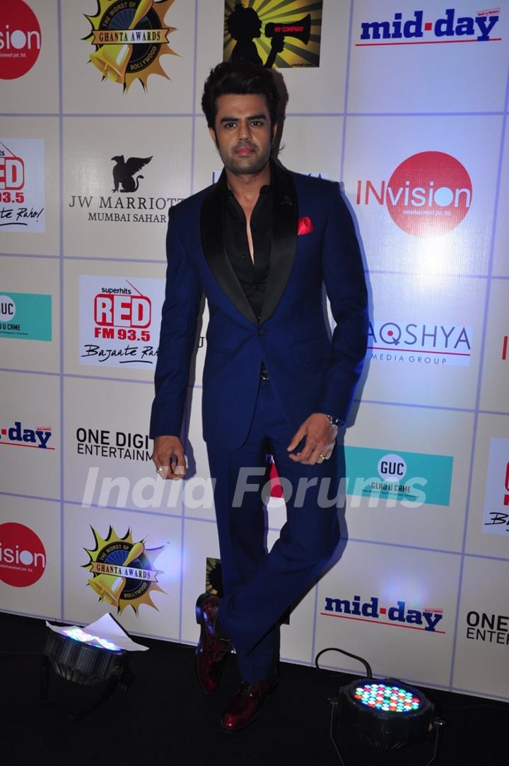 Manish Paul Grace the 'Ghanta Awards'