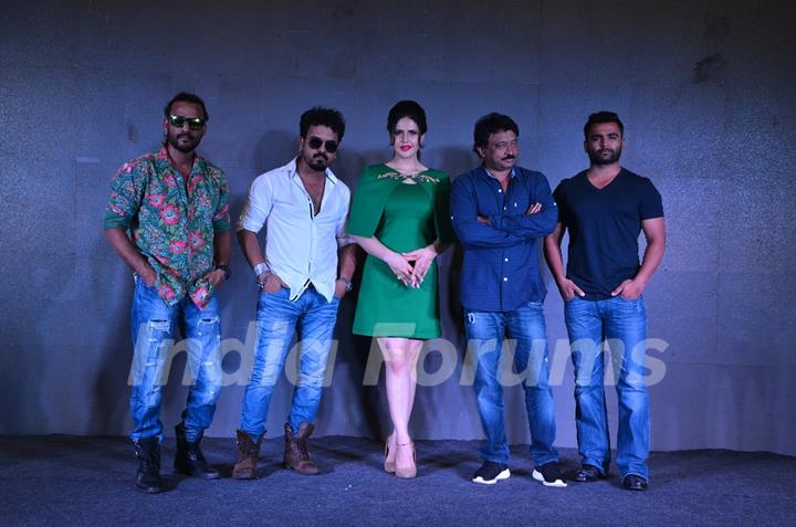 Toshi Sabri, Zarine Khan, Ram Gopal Varma and Sachin Joshi at Song Launch of Veerappan 'Khallas'