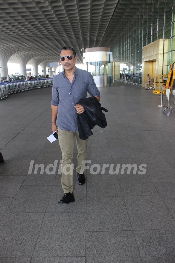 Prakash Jha Snapped at Airport