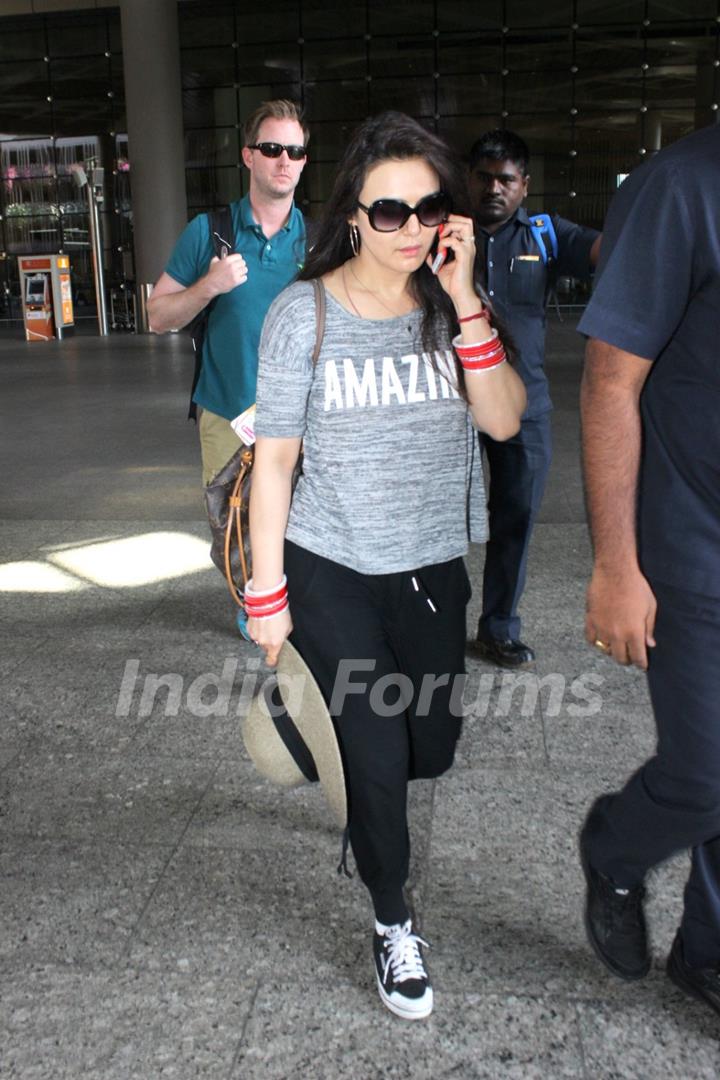 Preity Zinta Snapped at Airport