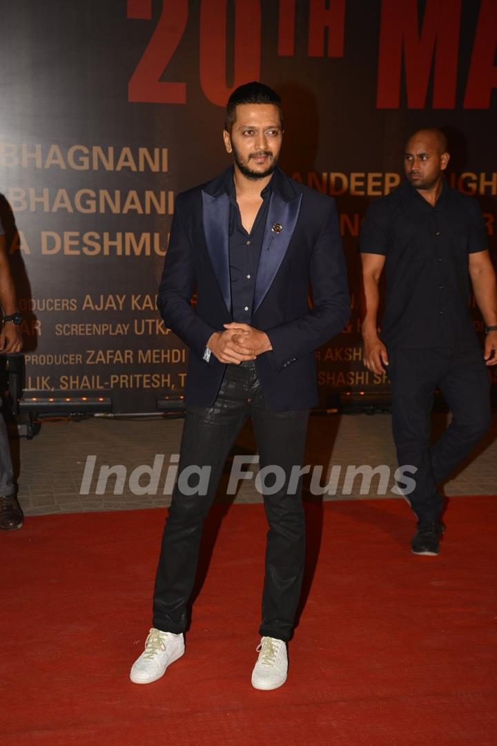 Riteish Deshmukh at Special Premiere of 'Sarabjit'