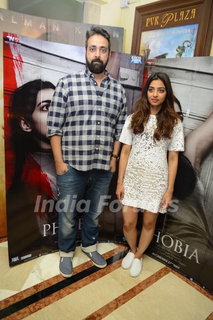 Actor Radhika Apte and Pawan Kirpalan Promotes 'Phobia' in Delhi Promotes 'Phobia' in Delhi