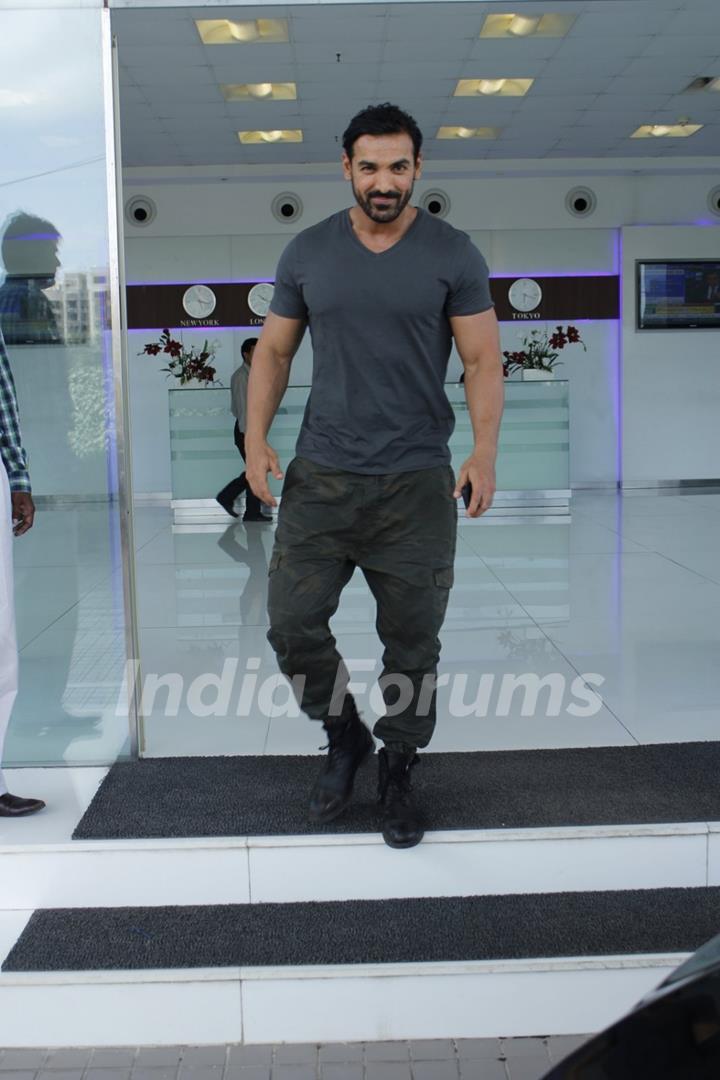 John Abraham at Sajid Nadiadwala's Office!