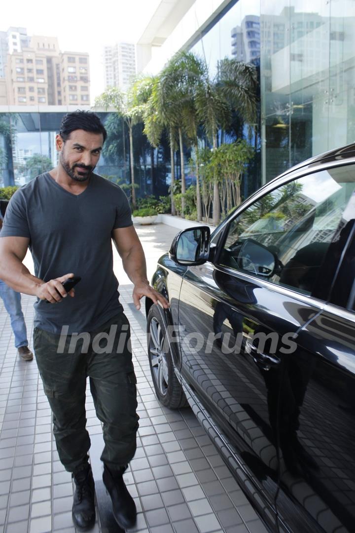 John Abraham at Sajid Nadiadwala's Office!