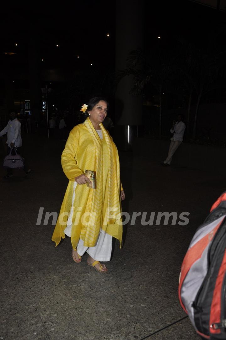 Shabana Azmi Snapped at Airport