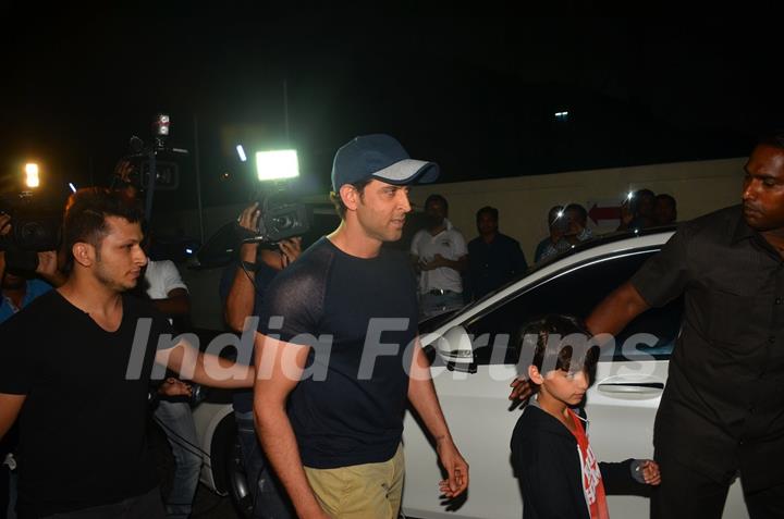 Hrithik Roshan & Tusshar Kapoor Snapped at PVR in Juhu