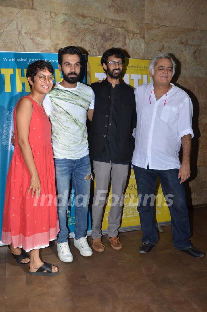 Kiran Rao, Hansal Mehta and Rajkummar Rao at Special Screening of 'Tithi'