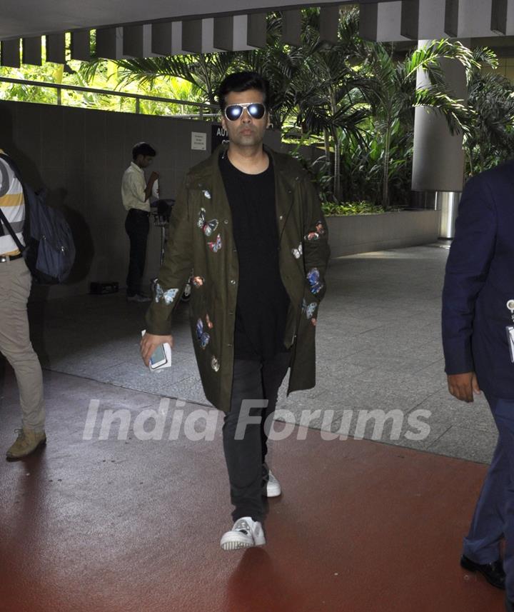 Karan Johar Snapped at Airport