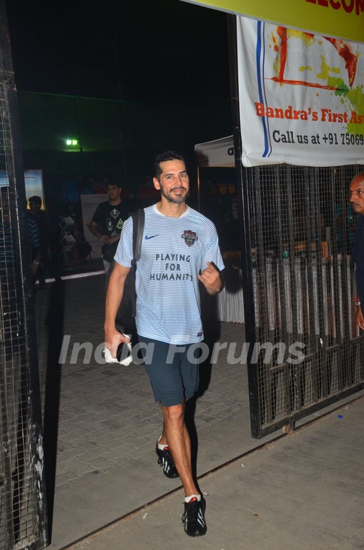 Dino Morea Snapped Post Soccer Match