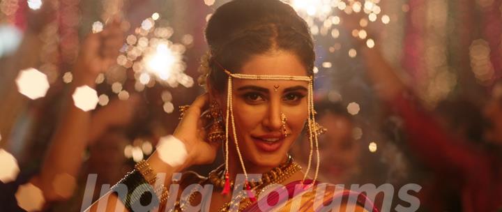 Nargis Fakhri dresses up in a Nauvari for Banjo!