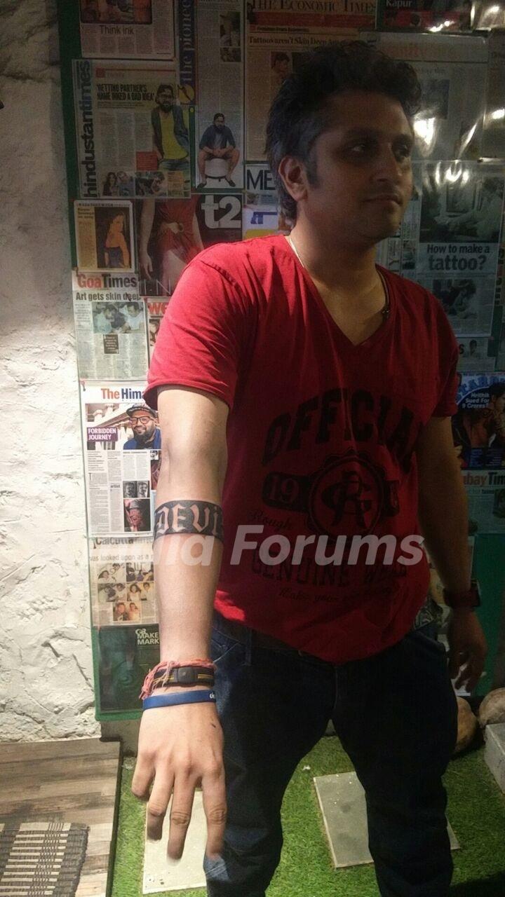 Mohit Suri Gets His Daughters Name Inked