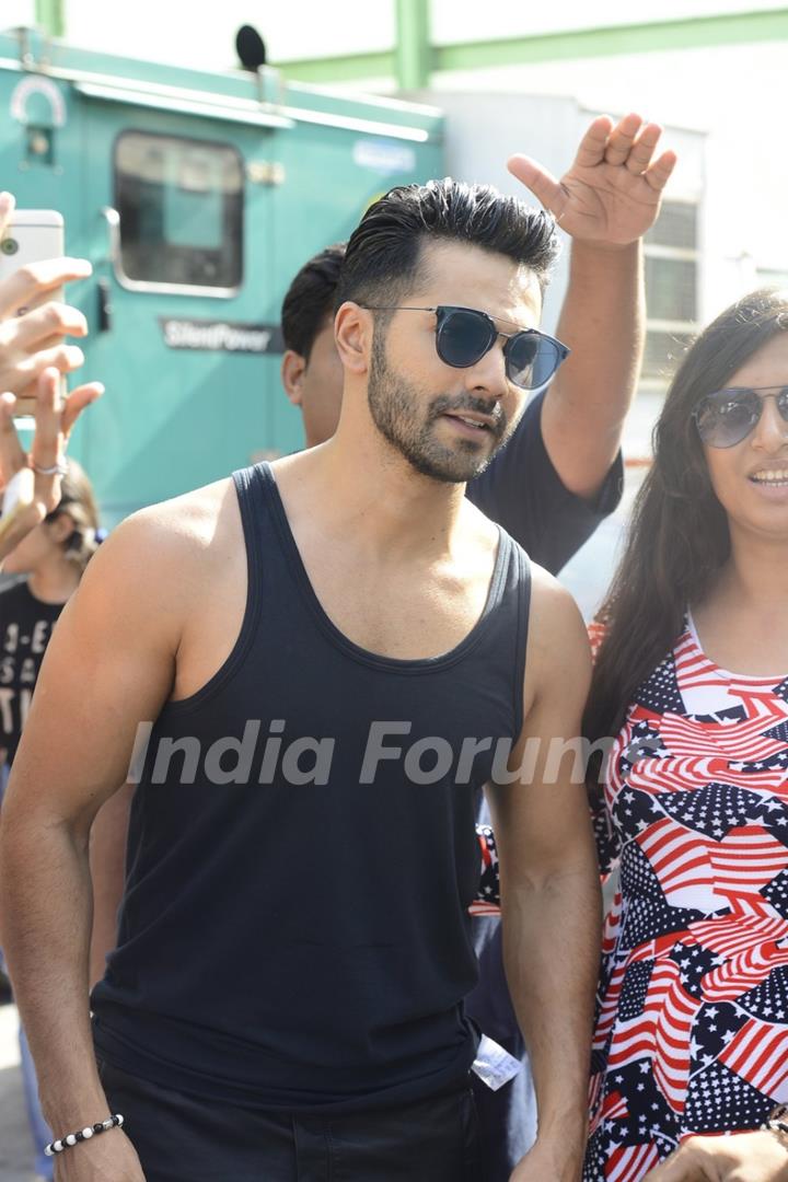 Varun Dhawan Snapped at Dream Tour Photoshoot