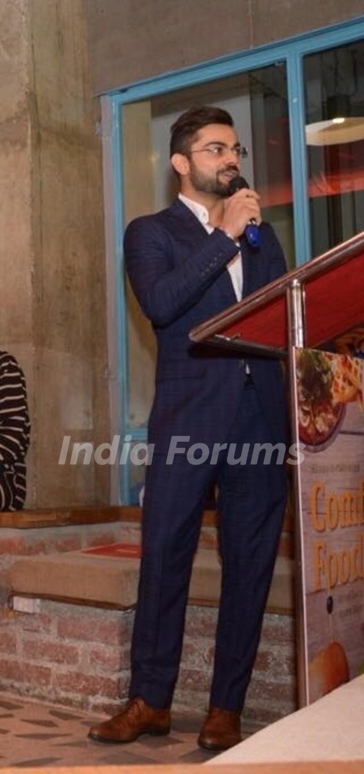 Virat Kohli Looks dapper in Mayyur Girotra for a Book Launch in Delhi