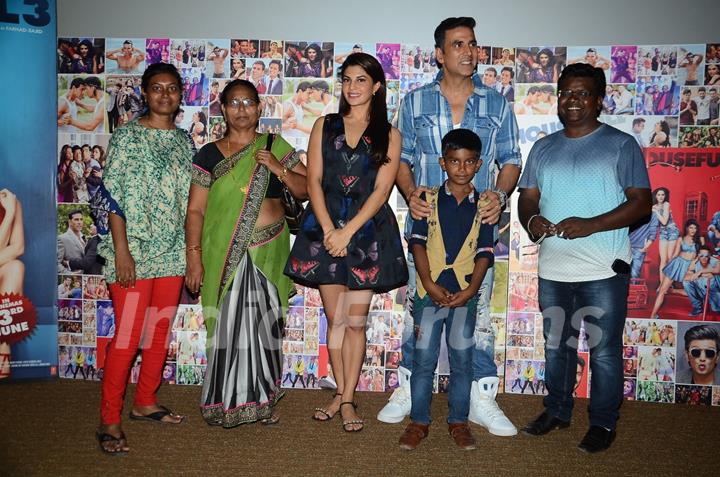 Akshay Kumar and Jacqueline Fernandes at Press Meet of 'Housefull 3'