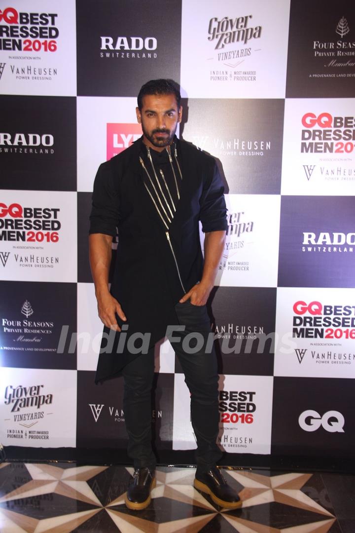 John Abraham Grace the 'GQ Best Dressed Men 2016' Event