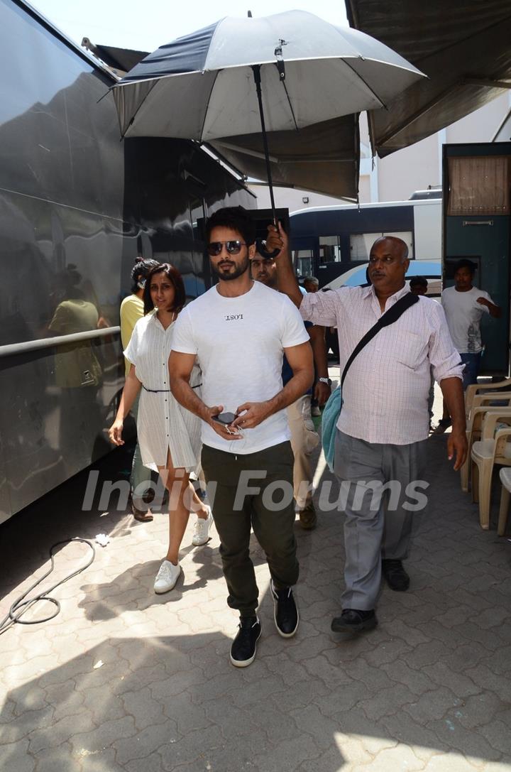 Shahid Kapoor Snapped Post Shoot