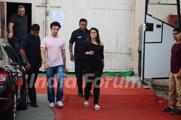 Kajol and Punit Malhotra Snapped Post Shoot