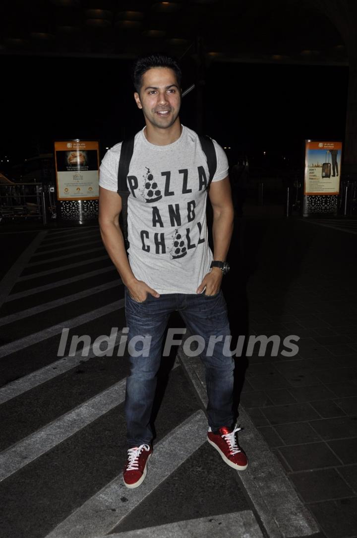 Varun Dhawan Snapped at Airport