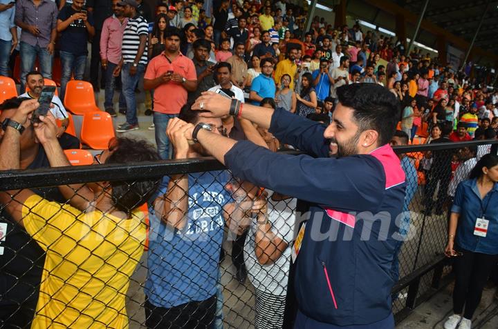 Abhishek Bachchan at the Soccer Match !