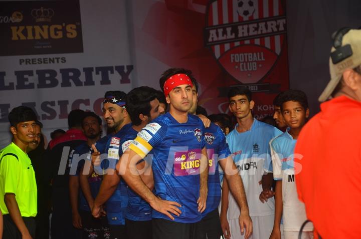 Ranbir Kapoor and Raj Kundra at the Soccer Match !