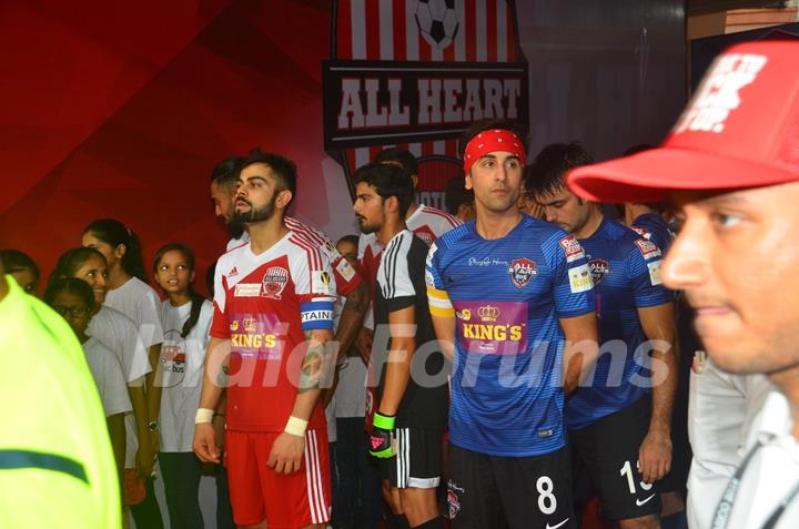 Ranbir Kapoor and Virat Kohli at the Soccer Match !