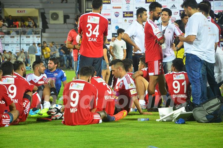 M.S. Dhoni at the Soccer Match !