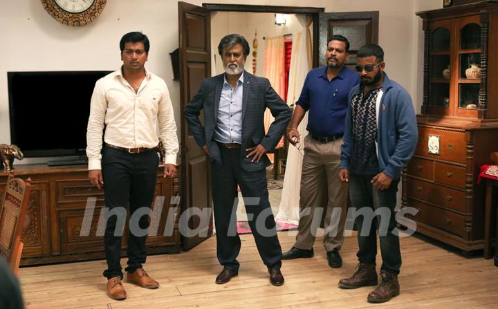 A Still of Rajinikanth from Kabali